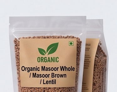 Organic Masoor Whole / Masoor Brown / Lentil